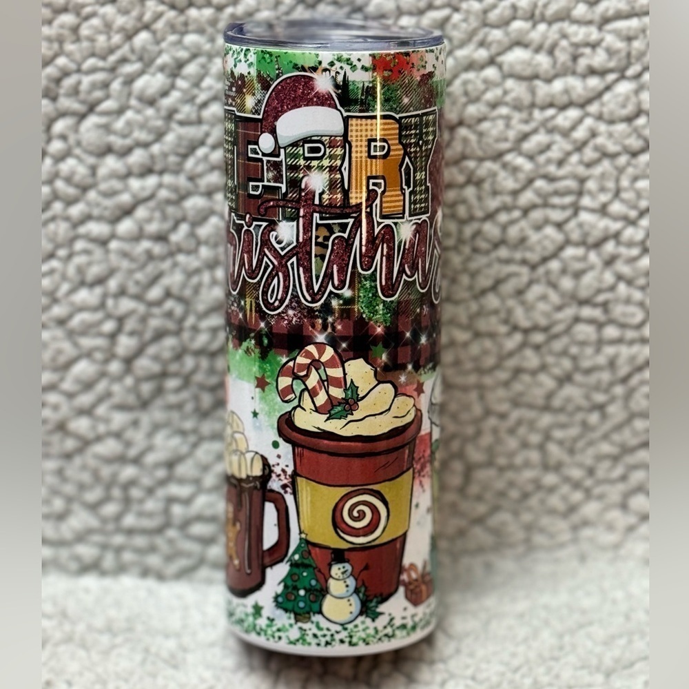 Christmas 20 ounce skinny Tumbler
